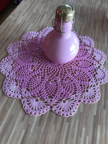 Úžitkový textil - Kombinovaná ružová čipka - 13189752_