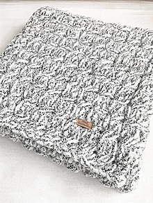 Úžitkový textil - Deka “biely leopard” - 13192088_