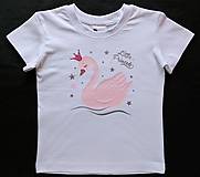 Detské oblečenie - Dievčenské tričko Little princess s krátkym rukávom - 13191489_