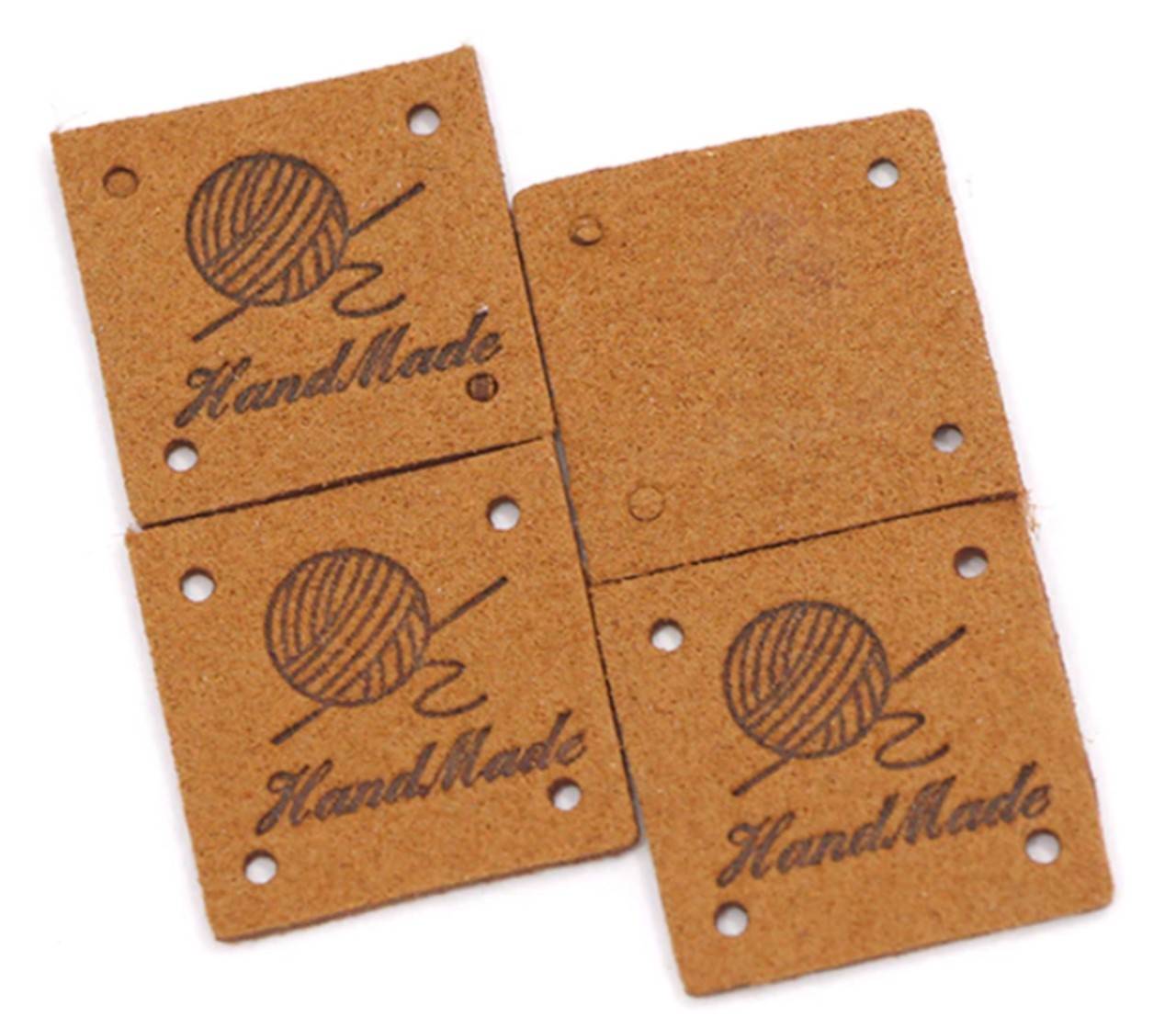 NT101 Koženková nášivka Handmade 2,5 x 2,5 cm (4)