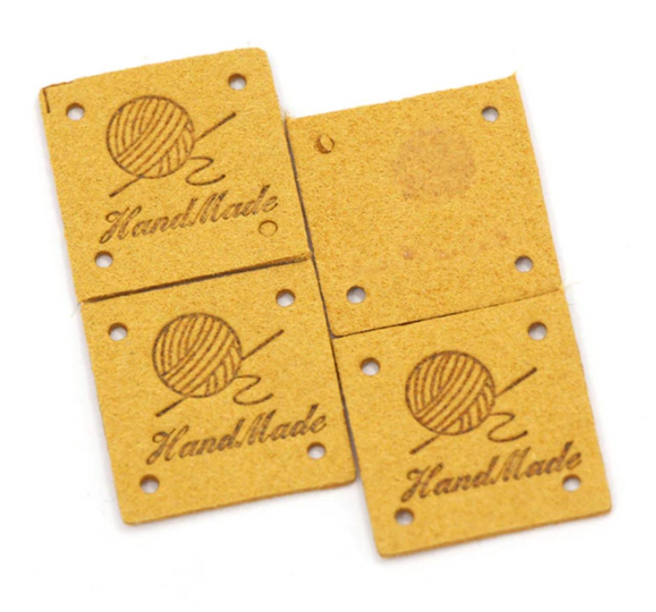 NT101 Koženková nášivka Handmade 2,5 x 2,5 cm (5)