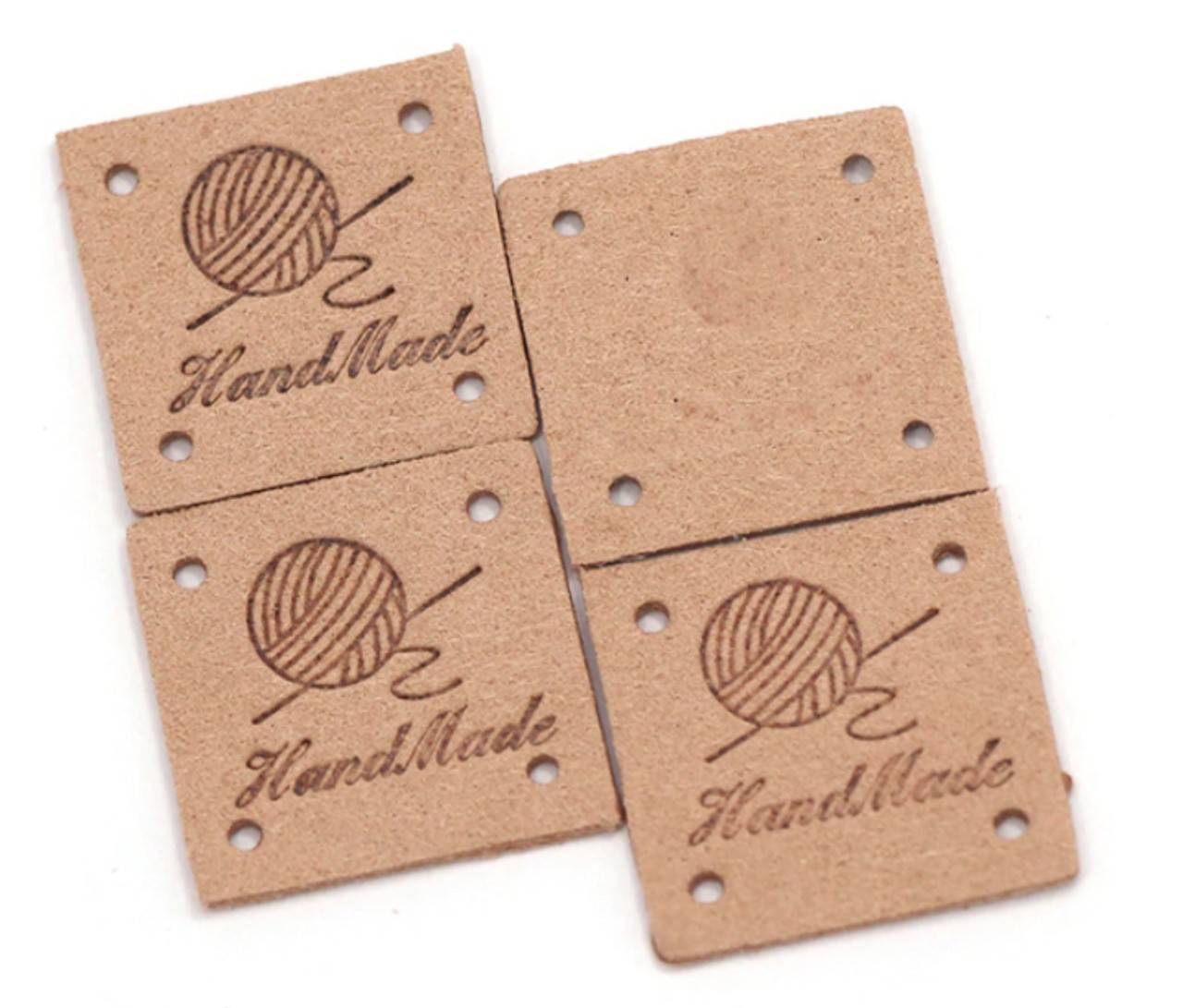 NT101 Koženková nášivka Handmade 2,5 x 2,5 cm (8)