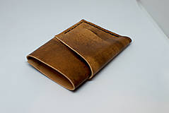 Peňaženky - kožená minimalistická origami peňaženka (Pestrofarebná) - 13198651_