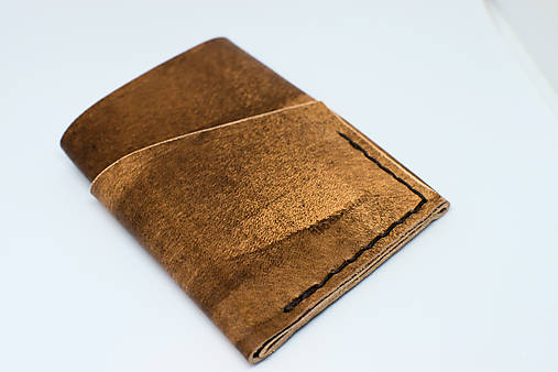 kožená minimalistická origami peňaženka (Pestrofarebná)
