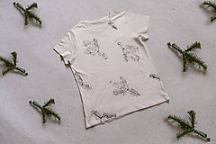 Pánske oblečenie -  Pánske organické tričko - vetvičky  - 13203099_