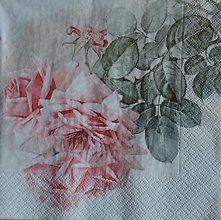 Papier - servítka "Summer roses" - 13202118_