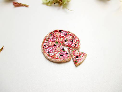 Hračky - Mini PIZZA ♡ (Pizza s oddeleným kúskom) - 13202378_