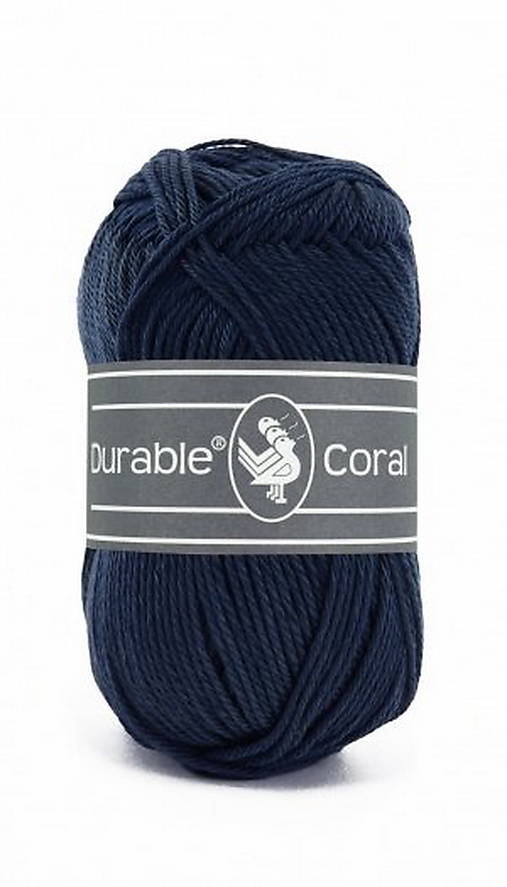 Galantéria - Durable Coral - 50 g (č. 321 Navy) - 13199088_