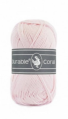 Galantéria - Priadza Durable Coral - 50 g (č. 203 Light pink) - 13199087_