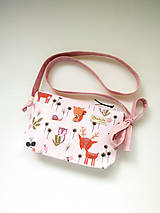 Detské tašky - Detská kabelka Les na ružovej - 13198948_