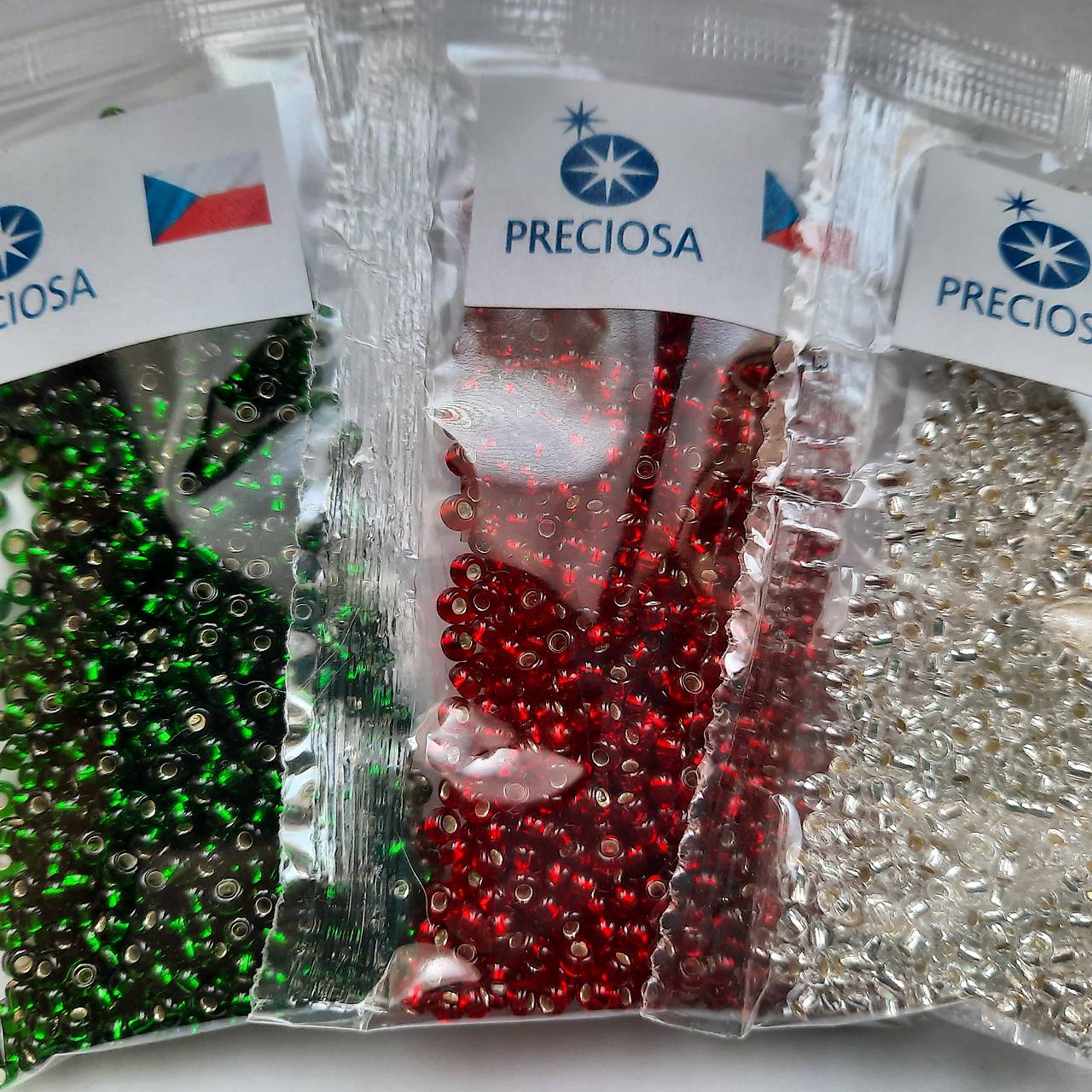 Rokajl 8/0 PRECIOSA 3mm s prieťahom-10g