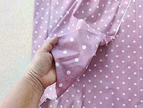 Úžitkový textil - Posteľné obliečky LUX 140 x 200 CM / 70 x 90 cm BODKA ružovo fialová - 13204789_
