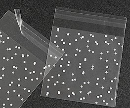 Obalový materiál - Plastové vrecúška bodkované 10 x 10 cm - 13205393_