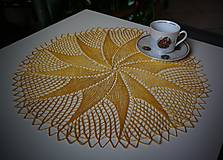 Úžitkový textil - Pletená prikrývka Star - žltá - 13203514_