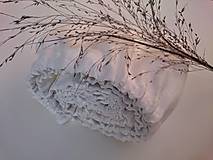 Úžitkový textil - Napínacia plachta biela 100% ľan - 13205517_