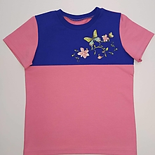 Detské oblečenie - Detské tričko kvietky - 13209470_