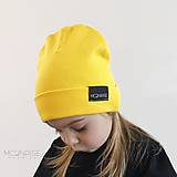 Detské čiapky - Detská čiapka rebrovaná - yellow - 13208799_