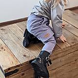 Detské oblečenie - Menčestrové nohavice - lila - 13208812_