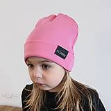 Detské čiapky - Detská čiapka rebrovaná - sweet pink - 13208920_
