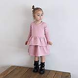 Detské oblečenie - Šaty s volánom ORGANIC - pink - 13209480_