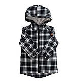 Detské oblečenie - Detská softshell bunda - check black - 13209746_
