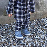 Detské oblečenie - Softshellové nohavice - check black - 13209760_