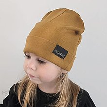 Detské čiapky - Detská čiapka organic - hazel - 13208744_