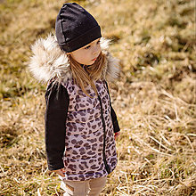 Detské oblečenie - Detská jarná vesta - LEO pink s odjímateľnou kožušinkou - 13210008_