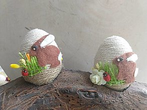 Dekorácie - Veľkonočné kraslice veselé zvieratká (zajko Bojko) - 13207536_