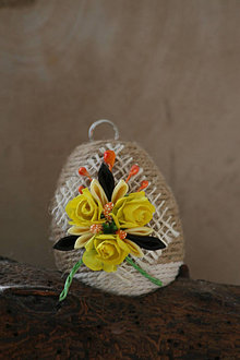 Dekorácie - Veľkonočné kraslice - kvet (Žltuľa) - 13208368_