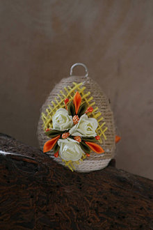 Dekorácie - Veľkonočné kraslice - kvet (Oranžuľa) - 13208370_