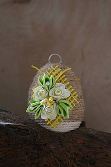 Dekorácie - Veľkonočné kraslice - kvet (Zelenuľa) - 13208375_