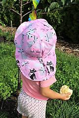 Detské čiapky - Rastúci klobúčik Pampalíni - 100% Ba - Kočičky na růžové - 13210850_