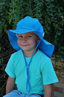 Detské čiapky - Rastúci klobúčik Pampalíni - 100% Ba - Tyrkys - 13210748_