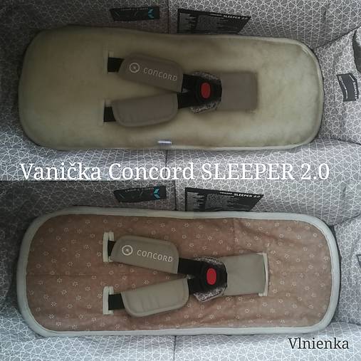 Detský textil - Podložka do vaničky Concord SLEEPER 100% merino TOP SUPER WASH béžová - 13214435_
