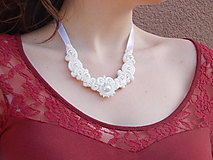 Jemná biela - náhrdelník