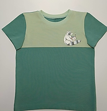 Detské oblečenie - Detské tričko medvedík čistotný  Bio bavlna - 13210333_