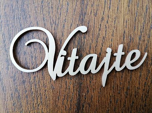 Polotovary - Nápis Vitajte - 13213948_