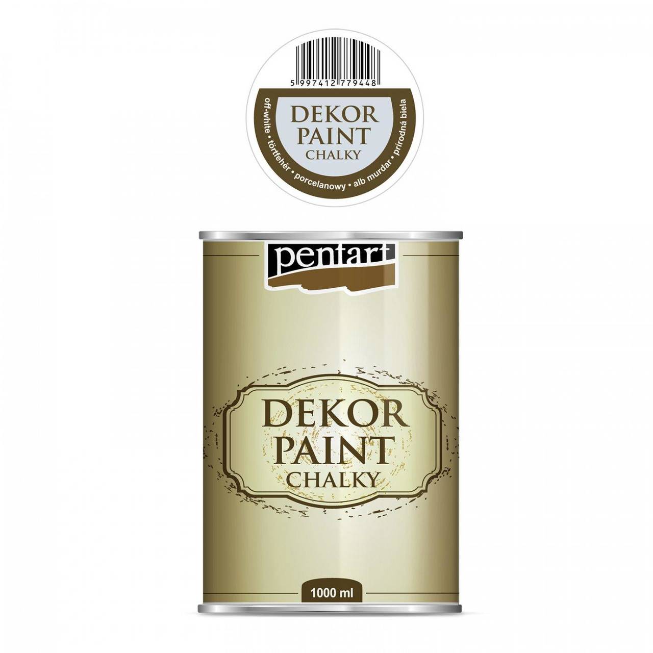 Dekor paint soft chalky, 1000 ml, kriedová farba (prírodná biela)