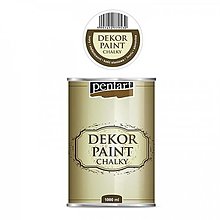 Farby-laky - Dekor paint soft chalky, 1000 ml, kriedová farba (slonovina) - 13217812_