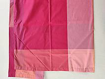 Úžitkový textil - Posteľné obliečky LUX  140 x 200 CM/ 70 x 90 cm Kárované červeno oranžovo ružové - 13216603_