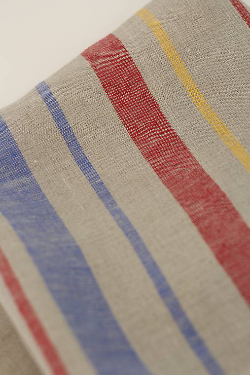 Štýlová farebná pásikavá ľanová šatka "Stripes"