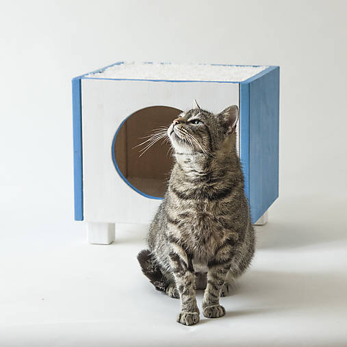 Domček pre mačku (šírka 44, hĺbka 40cm, 48 cm výška)