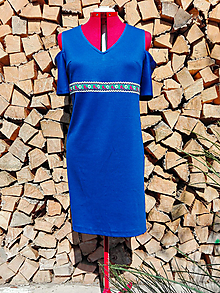 Šaty - Šaty s folklórnou stužkou vzorok -50% 15€ - 13215244_