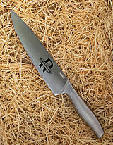 Príbory, varešky, pomôcky - Kuchársky nôž Metallic s gravírovaním - 13222799_