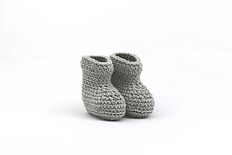 Detské topánky - Šedé papučky MERINO - 13220927_