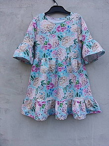 Detské oblečenie - Letné šaty s 3/4 rukávom - 13221738_