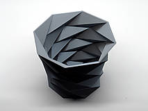 Nádoby - 3D tlačený kvetináč „Lola“ / ekologický / biologicky odbúrateľný / geometrický moderný dizajn / low poly - 13222471_
