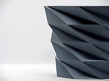 Nádoby - 3D tlačený kvetináč „Lola“ / ekologický / biologicky odbúrateľný / geometrický moderný dizajn / low poly - 13222472_