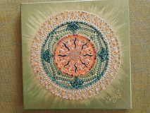 Obrazy - Mandala- Hviezda roda - Alatyr 40x40 - 13221050_